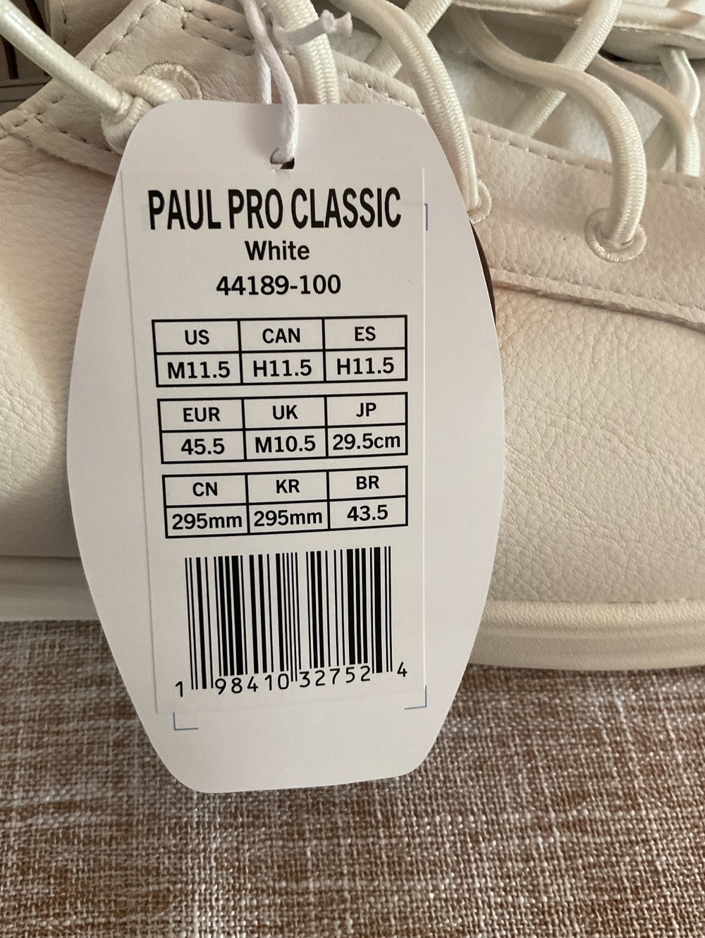 NWT HEYDUDE Men's Paul Pro Classic Premium Slip-On Shoes White Size 11.5 - Picture 5 of 5
